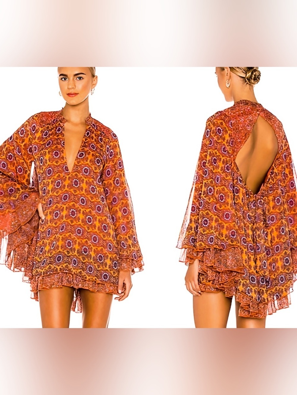 *NWT* Free People Gabi Tunic Minidress in Summer Combo